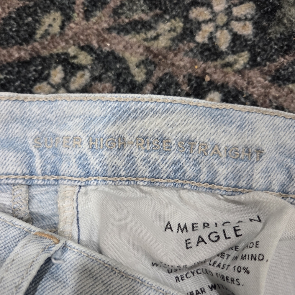 AE Super High-rise Straight Leg Jeans - Picture 9 of 10